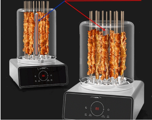 circular infrared heater for warming display